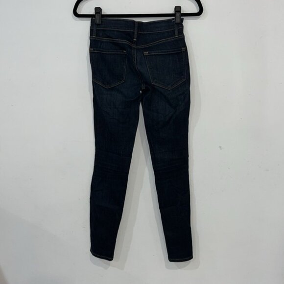 Frame Le Skinny de Jeanne Dark Wash Blue Jeans size 24 - Picture 6 of 11